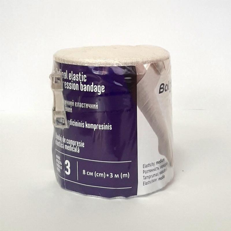 Бинт мед.еласт.компр. 8смх3м модель 2 б/латексу